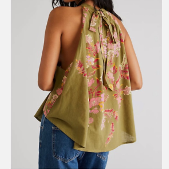 NWT Free People Emily Printed Tank Size Small - Picture 3 of 5
